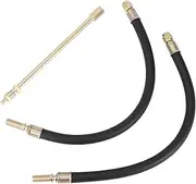 X AUTOHAUX 1 Set 180 Degree Copper Tire Valve Extension with Flexible Plastic 300mm Tyre Valve Stem Extender for Car Motorcycle RV Truck Bike