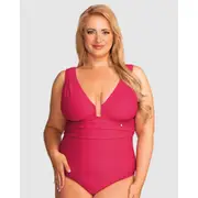 Nessa Milos Plunge Full Bust One Piece Swimsuit