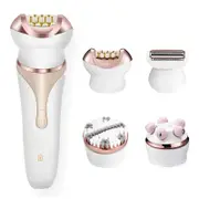 4 IN 1 Painless Epilator Depilator For Lady Full Body Electric Hair Removal Shaver Foot File Callus Remover