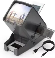 35mm Slide and Film Viewer, 3X Magnification LED Lighted Illuminated Viewing,USB