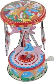 ERINGOGO Wind Up Retro Cute Desktop Ornament Vintage Clockwork Plaything for Smooth Surface Encourages Crawling and Walking for Home Decor Present
