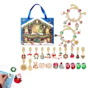 Christmas Advent Calendar Bracelets 24 Days Christmas Countdown DIY Bracelet Making Kit Blind Box-Style 3