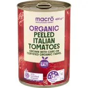 Macro Organic Peeled Italian Tomatoes 400g
