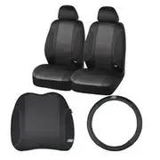Skechers Memory Foam Seat Cover Steering Wheel Cover and Lumbar Cushion Set