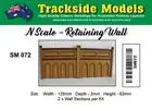 Trackside Models - N Scale - Laser Cut Retaining Wall A" - SM072