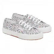 Superga Womens/Ladies 2750 Little Flowers Trainers White/Pink Melon 3.5 UK