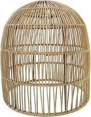 B Baosity Ceiling Pendant Light Shade Wicker Lamp Shade for Pendant Light, Hanging Light, Floor Lamps, 25cm x 26cm