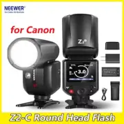 NEEWER Z2-C Z2C 2.4g TTL HSS Round Head Flash Light Speedlite for Canon Camera