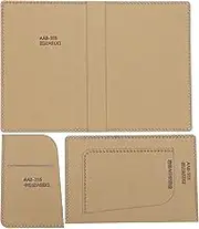 Respicefinem 3Pcs Acrylic Template Card Bag DIY Passport Holder Leather Pattern Wallet Mold Craft Tools Ideal for Creating Personalized Passport Holders These Acrylic Templates
