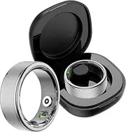 findtime Smart Ring Pedometer Smart Ring Heart Rate Monitor Fitness Ring Calorie Counter Smart Rings for Men Women Heart Rate Fitness Tracker Ring Android iOS Sleep Tracker Sports Rings Gold Black