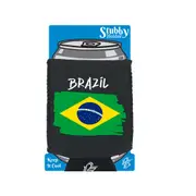 Brazil Country Flag Nationality - Stubby Holder With Base