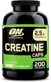 Optimum Nutrition Creatine 2500 mg Capsules, Unflavoured Creatine Monohydrate Ta