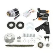 350W 24V Electric Bicycle Conversion Kit E-bike Brush Motor W/ Freewheel Chain