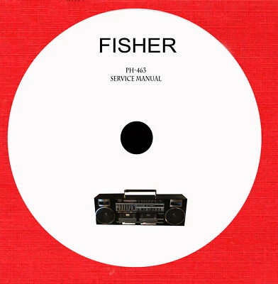 Service manual for FISHER audio video cassette by model on 1 cd in pdf format