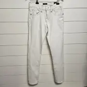 True Religion Jeans Men's 29x33 Optic White GENO Relaxed Slim Minimalist Classic