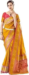 [FASHION BAZAR 365] Women's Pure Soft Banarasi Silk Fabric Traditional Wear Saree 11618, 1