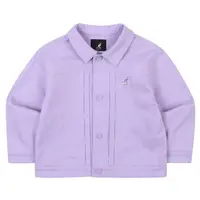 在飛比找momo購物網優惠-【KANGOL】韓國-KIDS 牛仔外套-淺紫色(W23SJ