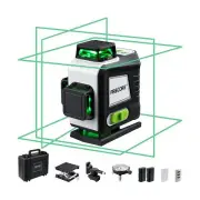 Firecore 4 x 360 Laser Level Self Leveling, 16 Lines Green Beam 4D Cross Line...