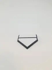 15 Baseball Card Stands Holder Display Home Plate 3D Printed Black and White