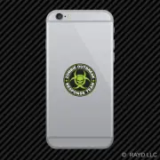 Green Zombie Outbreak Response Team Cell Phone Sticker Mobile Die Cut hunting us