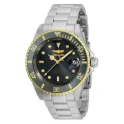 Invicta Men's Watch Pro Diver Grey Dial Silver Stainless Steel Bracelet 35847
