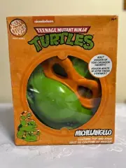 TMNT Teenage Mutant Ninja Turtles Michelangelo Halloween Costume Top Mask Adult
