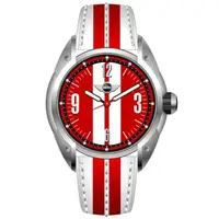 在飛比找momo購物網優惠-【MINI SWISS WATCHES】石英錶 45mm 紅