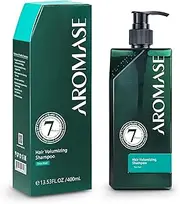 AROMASE Volumizing Essential Shampoo, for Hair Loss with Natural DHT Blocker-5α AVOCUTA, SAW PALMETTO Adds Volume For Oily, Thinning, Fragile Hair and Hair loss, Men and Women, 14 Fl Oz