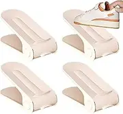 Adjustable Shoe Stacker | Adjustable Double Layer Shoe Slots - Storage Shelf for Garage RV Display Floor Bed Under Wall Closet Entryway