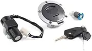 Pexorin Motobike Ignition Switch Gas Cap Cover, for Seat, Lock Key Set, for Grom125 AC Handlebar 2017-2018 Motorcycle Ignition Switch