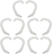 Beavorty 5 Pairs Auricle Corrector Baby Ear Aesthetic Corrector Ear Lobe Correction Ear Correction Support Ear Corrector for Ear Muffs for Babies Silica Gel Child Ear Pads White