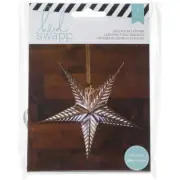 American Crafts Heidi Swapp Paper Lanterns Small 5 Point Silver Foil