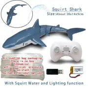 Remote Control Shark Fish Pool Beach Play Sand Bath Squirt Water Toy for Kids
