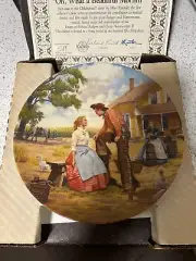 KNOWLES Oklahoma Plate Series 1985 Oh What a Beautiful Morning FIRST ISSUE 985F