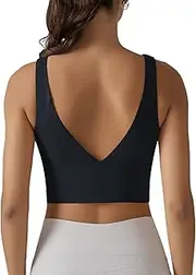 [ODIZLI] Sports Bra Women's Push Up Backless Sports Underwear Sports Bra Without Underwire Yoga Fitness Bustier Bra Tops