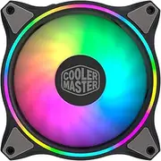 Cooler Master MasterFan MF120 Halo Duo-Ring Addressable RGB Lighting 120mm Fan, Absorbing Rubber Pads, PWM Static Pressure for 5V 3-Pin ARGB,NOT Work with 4-pin RGB or Standard RGB+12V(MF120 Halo)