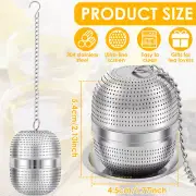 2Pcs Tea Strainers for Loose Tea Stainless Steel Tea Infuser with 2 Drip swMQ&