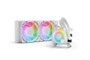 EKWB White CR-240 Nucleus AIO 240mm Lux D-RGB Liquid CPU Cooler EK FPT 120mm Fan