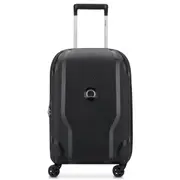 Delsey Clavel 55 cm 4-Wheel Expandable Cabin Case - Black (Recycled Material)