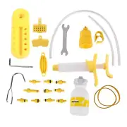 yellow Hydraulic Bicycle Bike Disc Brake Mineral Oil Bleed Repair Tool Kit MF