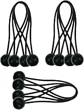 WHAMVOX 25Pcs Ball Head Bungee Cord Elastic Canopy Tie Rope for Tent Accessories for Securing Tarpaulins Umbrellas and Outdoor Gear