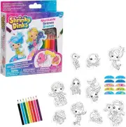 Shrinky Dinks Minis Mermaids, Includes 10 Preprinted Miniature, Multi-color
