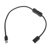 Data Line USB3.0 Extender Cord USB Extension Cable Wire with ON OFF Switches