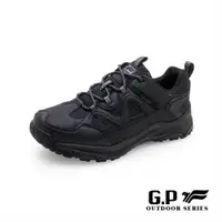 在飛比找ETMall東森購物網優惠-G.P 男款低筒防水登山休閒鞋 P7762M-10 黑色(S