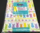 Peeps Easter Bunny & Eggs Colorful Vinyl Peva Tablecloth 52” X 52” Square Spring
