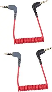 MERRYHAPY 2pcs Audio Line Extension Audio Cable Phone Corded Telephone Transformation Cable Microphone Extension Cable Mic Male to Male Cable Extension Cord Audio Cable Microphone Red