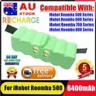 14.4V 6400mAh Li-ion Battery For iRobot Roomba 500 510 537 580 630 780 880 Serie