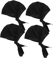 GAROZATION 4pcs Bicycle Hat Running Hat Motorcycle Helmets for Men Bike Accessories Bicycle Accessories Motorcycle Accessories Running Caps for Men Sports Sweat Cap Hat Men Polyester Black