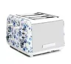 Laura Ashley China Rose 4 Slice Toaster+Wide Rack+7 Settings+Reheat Mode- LAT4CR