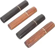 SHERCHPRY 4pcs Sewing Organizer Mulitool Mutitool Tube Sewing Container Hand Sewing Storage Tube Storage Case Multitools Pocket Wooden Earplugs